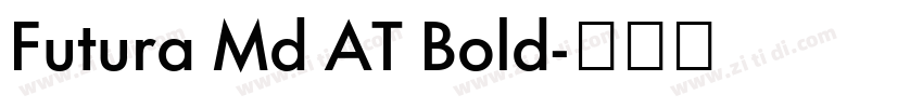 Futura Md AT Bold字体转换